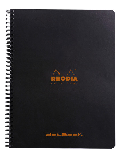 Rhodia Classic Wirebound Notebook - Large - Black - Dotted